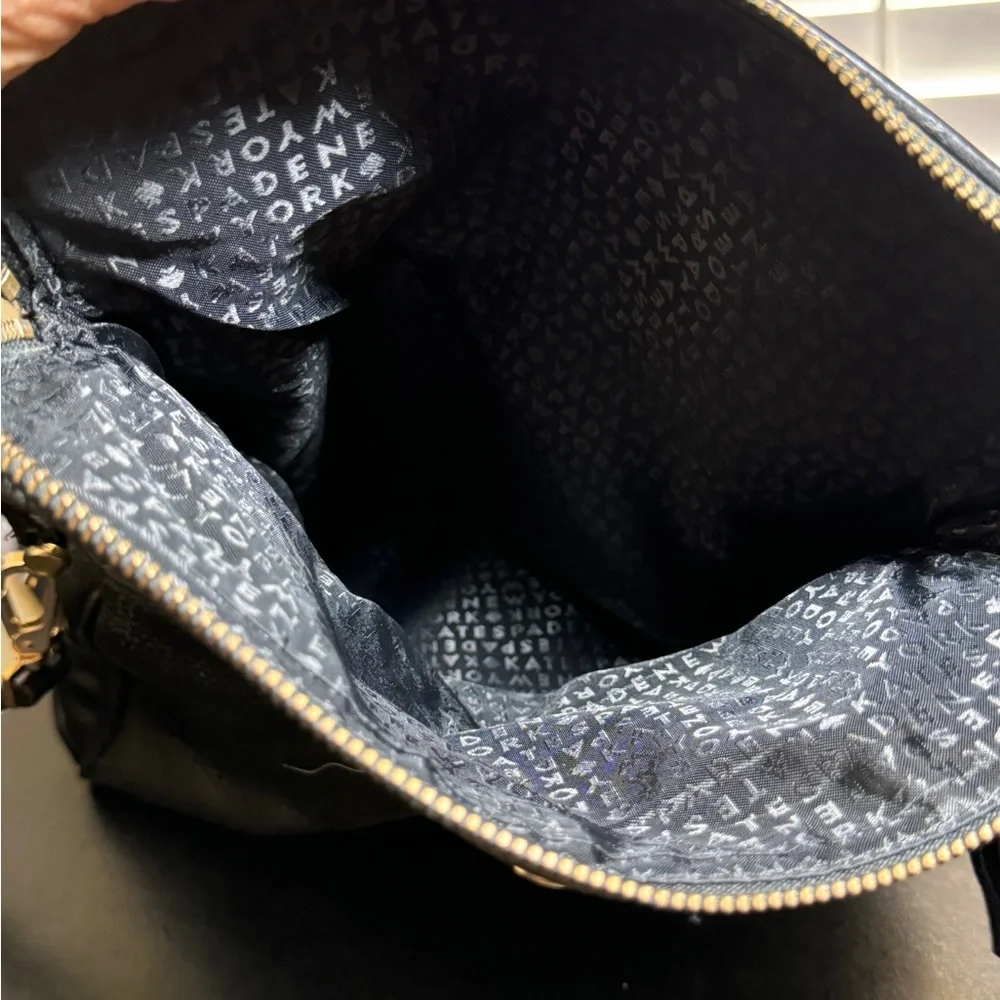 Kate Spade black shoulder/ crossbody pebble leather bag